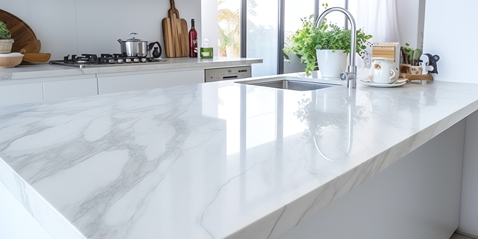 White Marble Countertop Repair Polishing Montgomery County