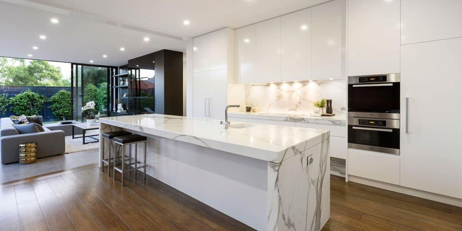 White Marble Kitchen Countertop Restore