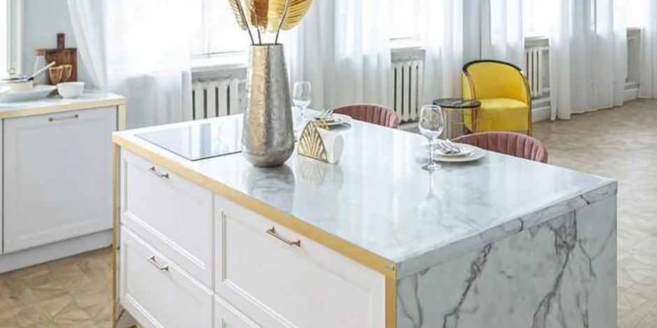 White Marble Countertop Cleaning