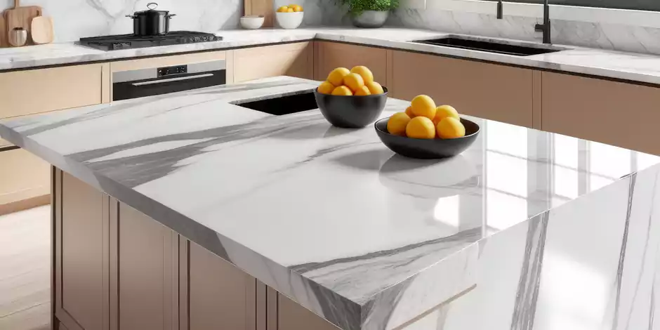 Polished Marble Countertops