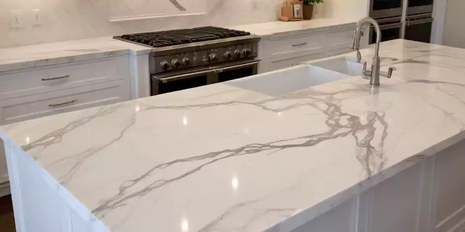 Marble Countertop Hone Finish