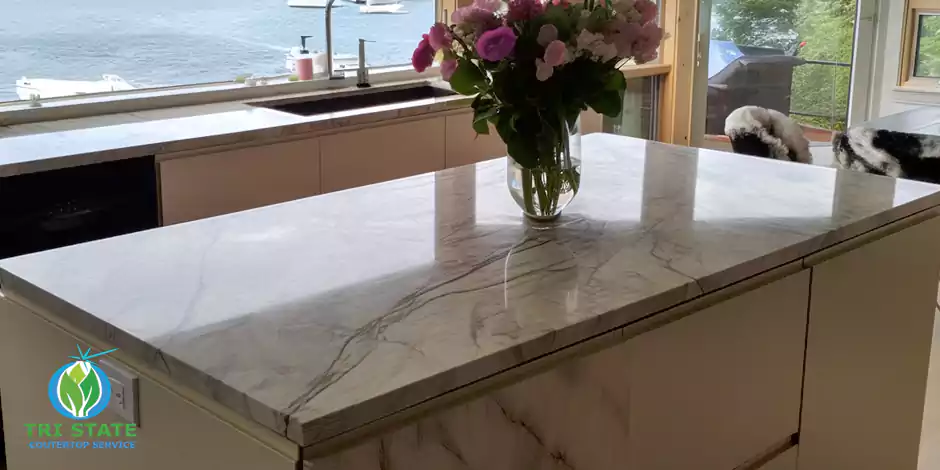 Worn Marble Countertops Refinishing