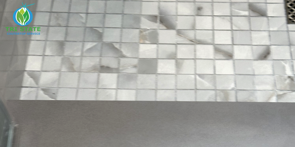 Chipped quartz countertop repair in Bucks County, PA