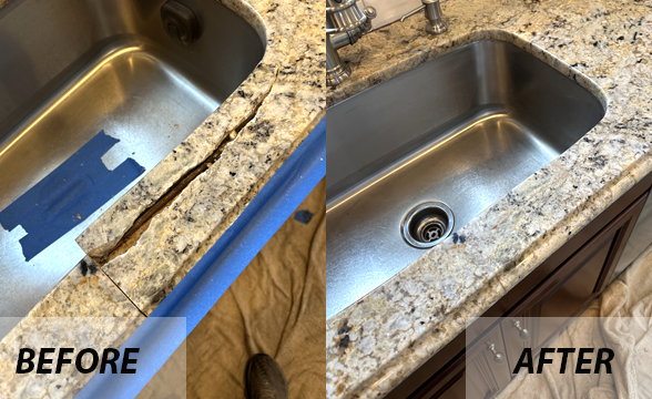 Granite Countertop Crack Repair Service