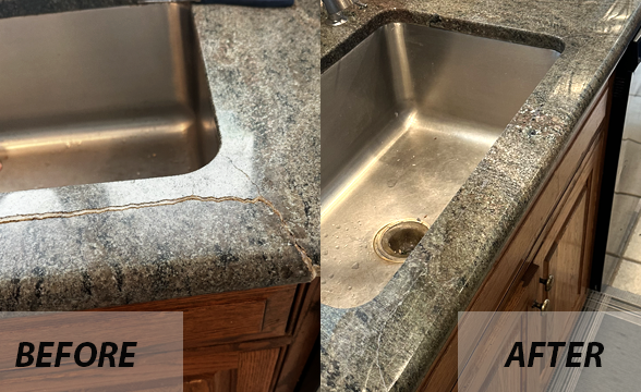 Granite Sink Countertop Crack Repair